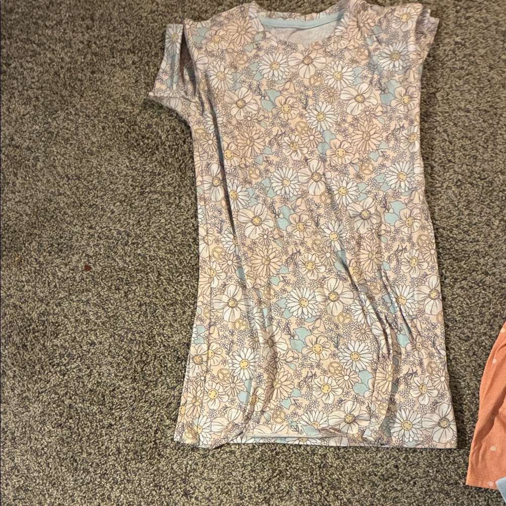 Floral Kids Pajamas Nightgown